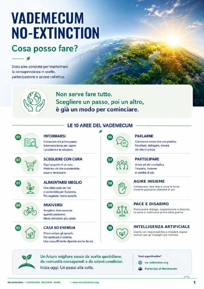 Prima pagina del Vademecum per agire oggi